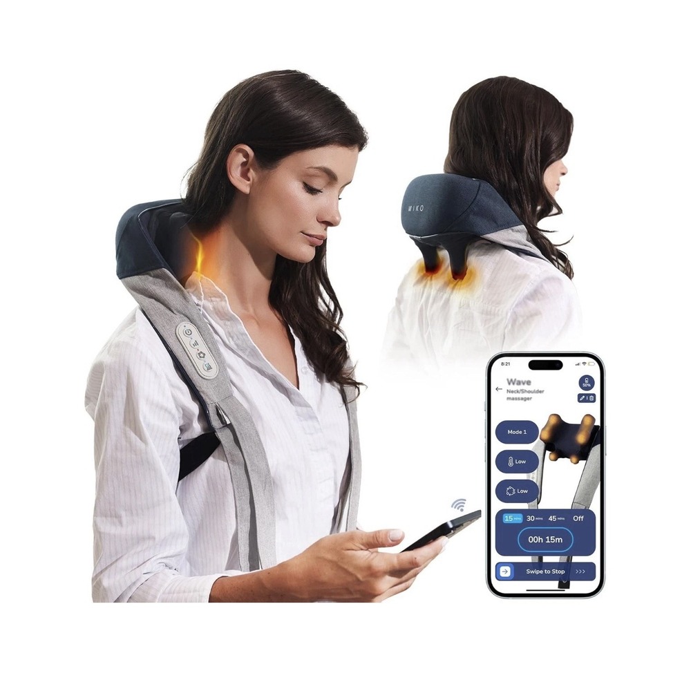 MIKO Wave Smart Neck And Shoulder Massager Model MMS-01GB Miko App - New w/Box